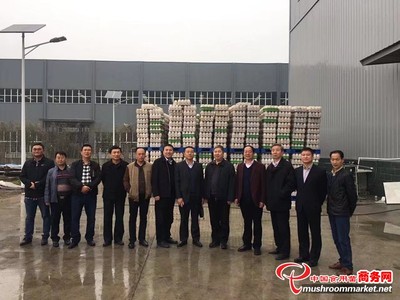 河南:国外客商及河南省领导一行参观世纪香食用菌_图片新闻_中国食用菌商务网